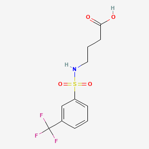 4-({[3-(Trifluoromethyl)phenyl]sulfonyl}amino)butanoic acid