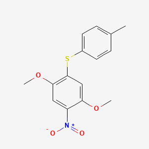 1,4-Dimethoxy-5-nitro-2-(p-tolylthio)benzene