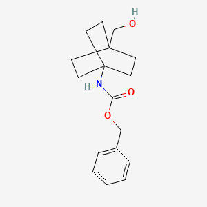 molecular formula C17H23NO3 B3057925 Benzyl (4-(hydroxymethyl)bicyclo[2.2.2]octan-1-yl)carbamate CAS No. 864063-55-8