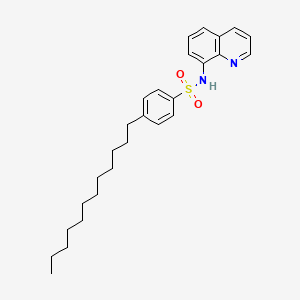 molecular formula C27H36N2O2S B3057926 Benzenesulfonamide, 4-dodecyl-N-8-quinolinyl- CAS No. 86408-27-7