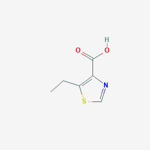 molecular formula C6H7NO2S B3057928 5-Ethylthiazole-4-carboxylic acid CAS No. 864437-40-1