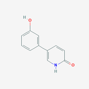 molecular formula C11H9NO2 B3057929 5-(3-Hydroxyphenyl)-2-hydroxypyridine CAS No. 86452-97-3