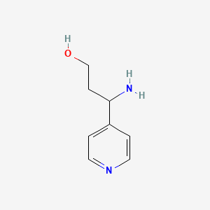 3-Amino-3-(pyridin-4-yl)propan-1-ol
