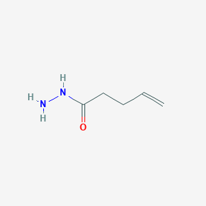 molecular formula C5H10N2O B3057942 Pent-4-enehydrazide CAS No. 86538-23-0