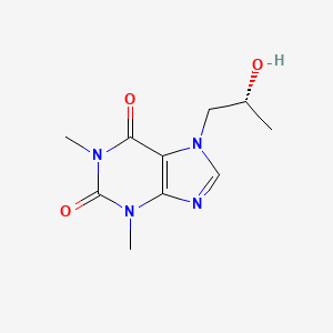 molecular formula C10H14N4O3 B3057943 (R)-PROXYPHYLLINE CAS No. 86540-96-7