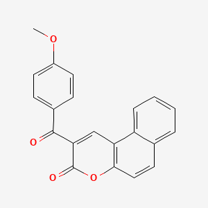 3H-Naphtho[2,1-b]pyran-3-one, 2-(4-methoxybenzoyl)-