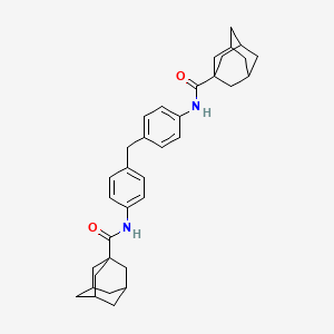 N-[4-[[4-(adamantane-1-carbonylamino)phenyl]methyl]phenyl]adamantane-1-carboxamide