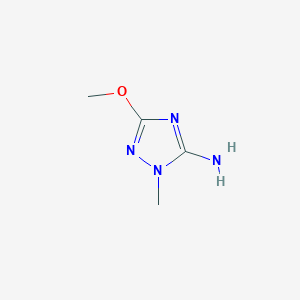 molecular formula C4H8N4O B3057992 3-Methoxy-1-methyl-1H-1,2,4-triazol-5-amine CAS No. 87009-68-5