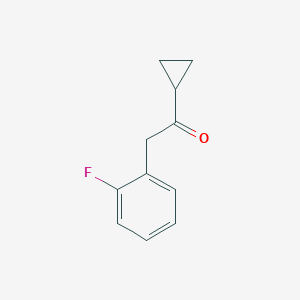 molecular formula C11H11FO B030580 Cyclopropyl 2-fluorobenzyl ketone CAS No. 150322-73-9