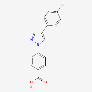 4-[4-(4-Chlorophenyl)-1H-pyrazol-1-YL]benzoic acid