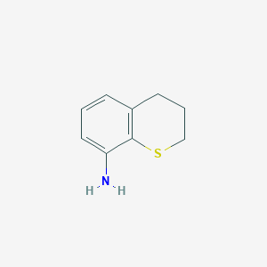 molecular formula C9H11NS B3058018 2H-1-Benzothiopyran-8-amine, 3,4-dihydro- CAS No. 87254-69-1