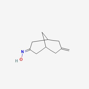 Bicyclo[3.3.1]nonan-3-one, 7-methylene-, oxime