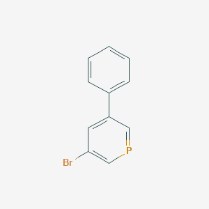 molecular formula C11H8BrP B3058021 3-Bromo-5-phenylphosphinine CAS No. 87274-72-4
