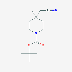 Tert-butyl 4-(cyanomethyl)-4-methylpiperidine-1-carboxylate
