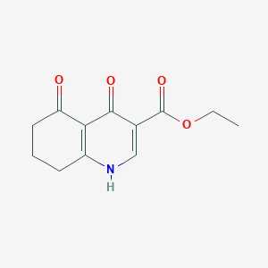 molecular formula C12H13NO4 B3058030 Ethyl 4,5-dioxo-1,4,5,6,7,8-hexahydroquinoline-3-carboxylate CAS No. 873055-00-6