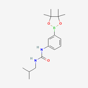 1-Isobutyl-3-(3-(4,4,5,5-tetramethyl-1,3,2-dioxaborolan-2-yl)phenyl)urea