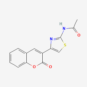 N-[4-(2-oxochromen-3-yl)-1,3-thiazol-2-yl]acetamide