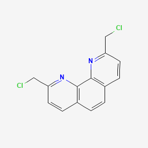 molecular formula C14H10Cl2N2 B3058058 2,9-Bis(chloromethyl)-1,10-phenanthroline CAS No. 87518-61-4