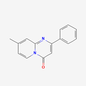 molecular formula C15H12N2O B3058069 8-methyl-2-phenyl-4H-pyrido[1,2-a]pyrimidin-4-one CAS No. 87591-85-3