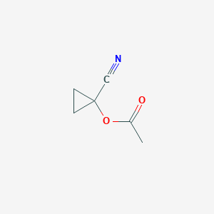 molecular formula C6H7NO2 B3058085 1-Cyanocyclopropyl acetate CAS No. 87656-22-2