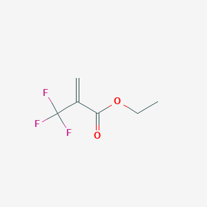 molecular formula C6H7F3O2 B3058099 Ethyl 2-(trifluoromethyl)prop-2-enoate CAS No. 87769-68-4