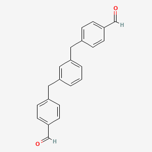 molecular formula C22H18O2 B3058102 Benzaldehyde, 4,4'-[1,3-phenylenebis(methylene)]bis- CAS No. 877775-85-4