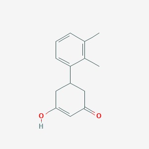 molecular formula C14H16O2 B3058106 2-Cyclohexen-1-one, 5-(2,3-dimethylphenyl)-3-hydroxy- CAS No. 87821-81-6