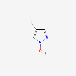 molecular formula C3H3IN2O B3058108 4-Iodo-1H-pyrazol-1-ol CAS No. 87844-46-0