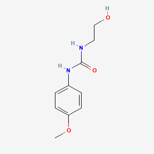 molecular formula C10H14N2O3 B3058114 Urea, N-(2-hydroxyethyl)-N'-(4-methoxyphenyl)- CAS No. 87919-18-4