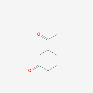 Cyclohexanone, 3-(1-oxopropyl)-