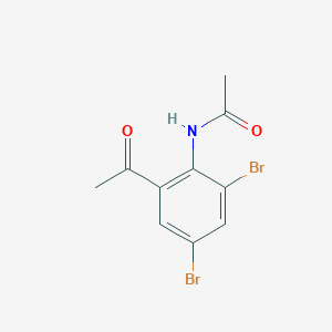 N-(2-Acetyl-4,6-dibromophenyl)acetamide