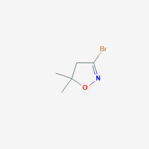 molecular formula C5H8BrNO B3058173 3-Bromo-5,5-dimethyl-4,5-dihydroisoxazole CAS No. 882697-80-5