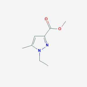 molecular formula C8H12N2O2 B3058205 Methyl 1-ethyl-5-methyl-1H-pyrazole-3-carboxylate CAS No. 88398-71-4