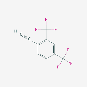 molecular formula C10H4F6 B3058212 1-Ethynyl-2,4-bis(trifluoromethyl)benzene CAS No. 88444-79-5