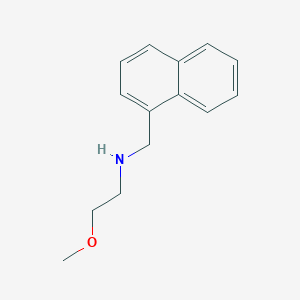 molecular formula C14H17NO B3058215 2-methoxy-N-(naphthalen-1-ylmethyl)ethanamine CAS No. 884497-43-2