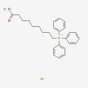 molecular formula C27H32BrO2P B3058223 Phosphonium, (8-carboxyoctyl)triphenyl-, bromide CAS No. 88462-46-8