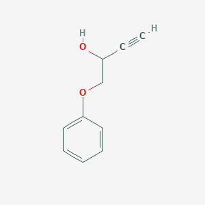 molecular formula C10H10O2 B3058224 3-Butyn-2-ol, 1-phenoxy- CAS No. 88462-64-0