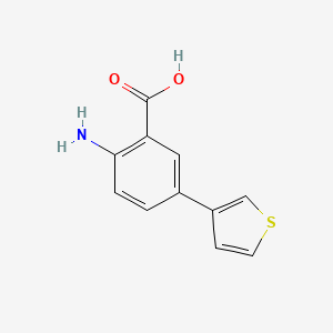 molecular formula C11H9NO2S B3058234 2-Amino-5-(3-thienyl)benzoic acid CAS No. 885268-34-8