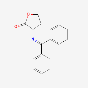 molecular formula C17H15NO2 B3058237 3-[(diphenylmethylene)amino]dihydrofuran-2(3H)-one CAS No. 88539-65-5