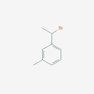 molecular formula C9H11B B3058240 Benzene, 1-(1-bromoethyl)-3-methyl- CAS No. 88563-82-0