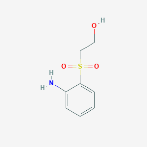molecular formula C8H11NO3S B3058241 2-(2-Aminobenzene-1-sulfonyl)ethan-1-ol CAS No. 88571-24-8
