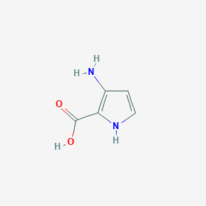 molecular formula C5H6N2O2 B3058246 3-amino-1H-pyrrole-2-carboxylic Acid CAS No. 885951-53-1
