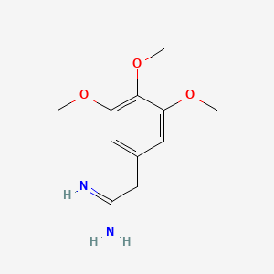 molecular formula C11H16N2O3 B3058247 2-(3,4,5-Trimethoxyphenyl)acetimidamide CAS No. 885954-17-6