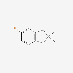 molecular formula C11H13B B3058254 1H-Indene, 5-bromo-2,3-dihydro-2,2-dimethyl- CAS No. 88632-82-0