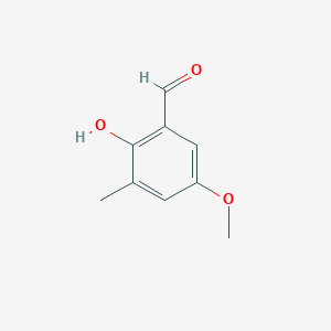 molecular formula C9H10O3 B3058260 2-Hydroxy-5-methoxy-3-methyl-benzaldehyde CAS No. 886503-93-1