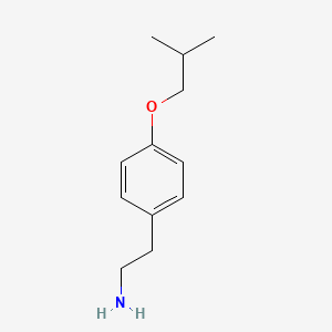 molecular formula C12H19NO B3058263 2-(4-Isobutoxyphenyl)ethylamine CAS No. 88655-03-2
