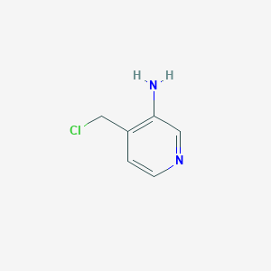 molecular formula C6H7ClN2 B3058283 4-(Chloromethyl)pyridin-3-amine CAS No. 887584-24-9