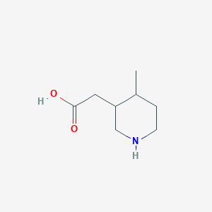 molecular formula C8H15NO2 B3058286 4-甲基-3-哌啶乙酸 CAS No. 887587-28-2