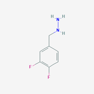 molecular formula C7H8F2N2 B3058288 1-[(3,4-Difluorophenyl)methyl]hydrazine CAS No. 887595-36-0