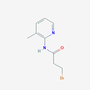 molecular formula C9H11BrN2O B3058290 3-Bromo-N-(3-methylpyridin-2-yl)propanamide CAS No. 887708-47-6